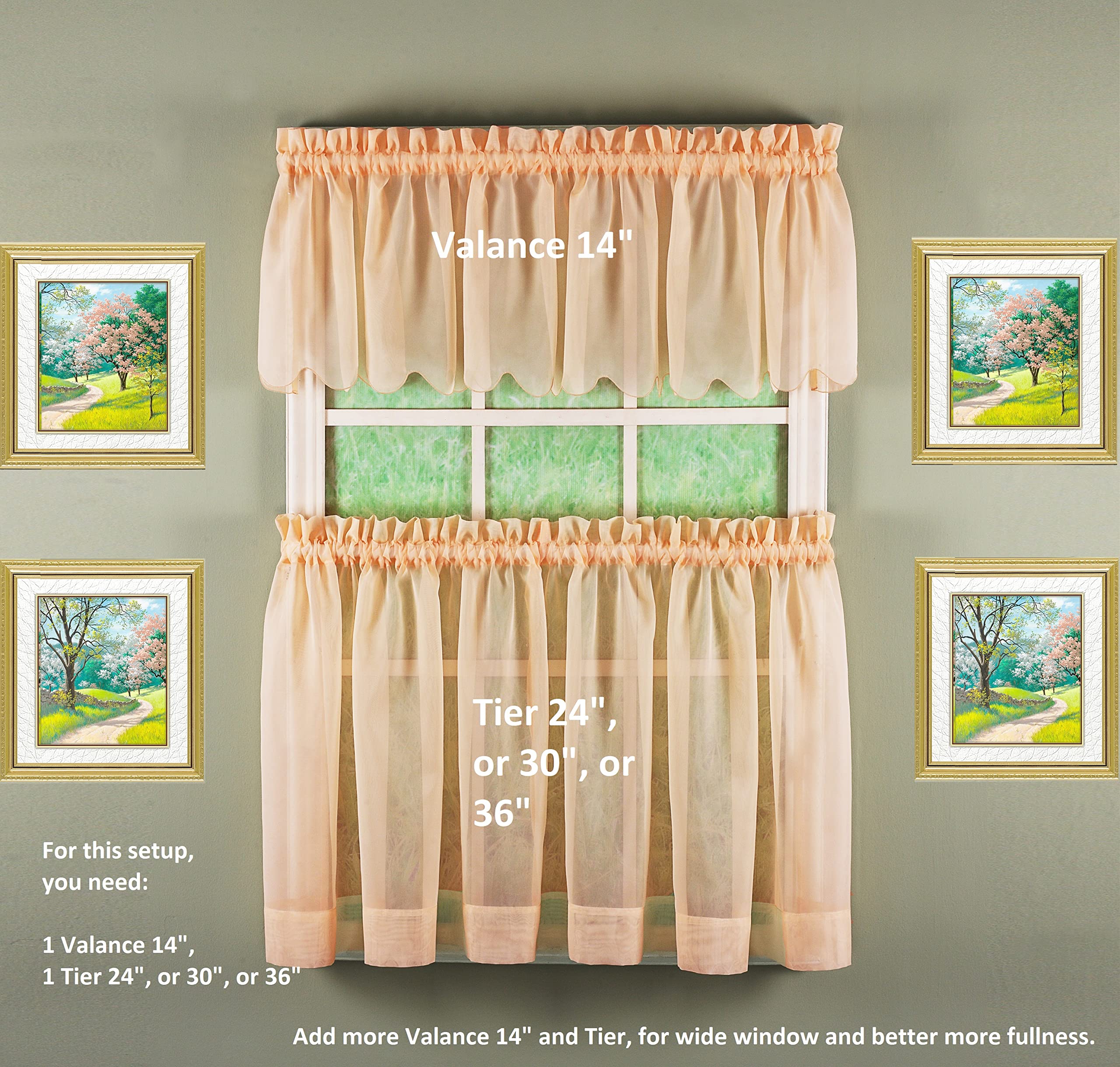 Amazon.co.jp: Today's Curtain Emelia オリジナルボイル飾りカーテン